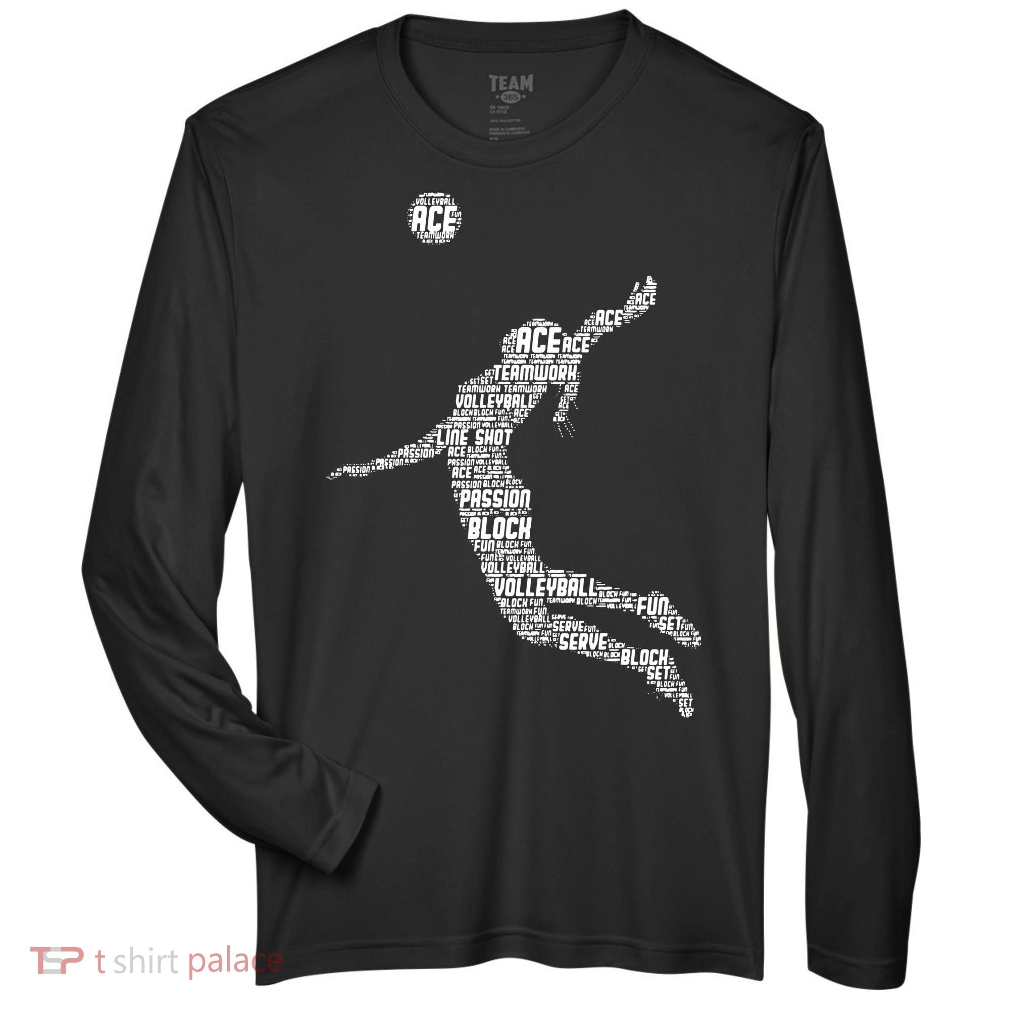 Volleyball Player Zone Performance Long-Sleeve T-Shirt