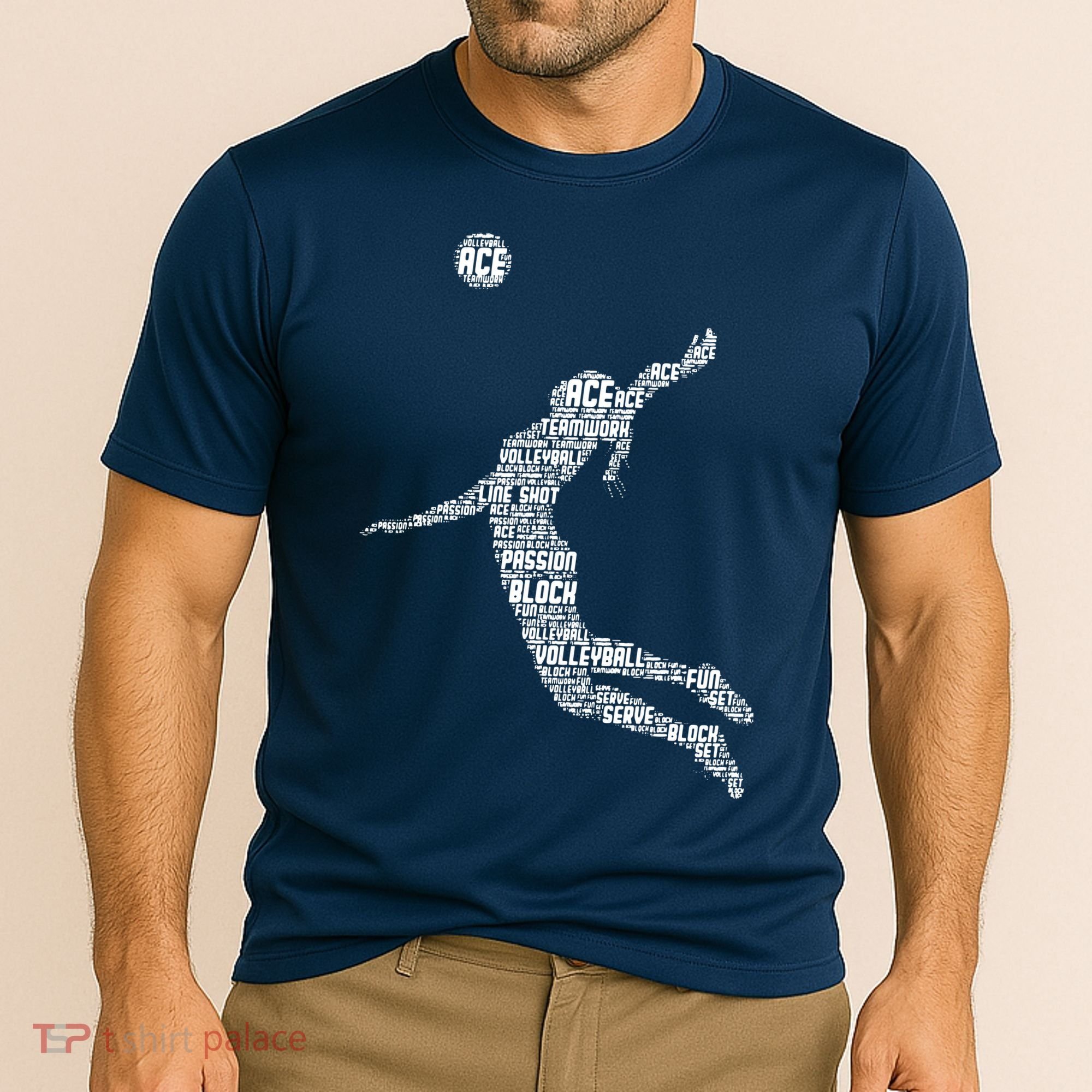 Volleyball Player Cooling Performance Crew T-Shirt