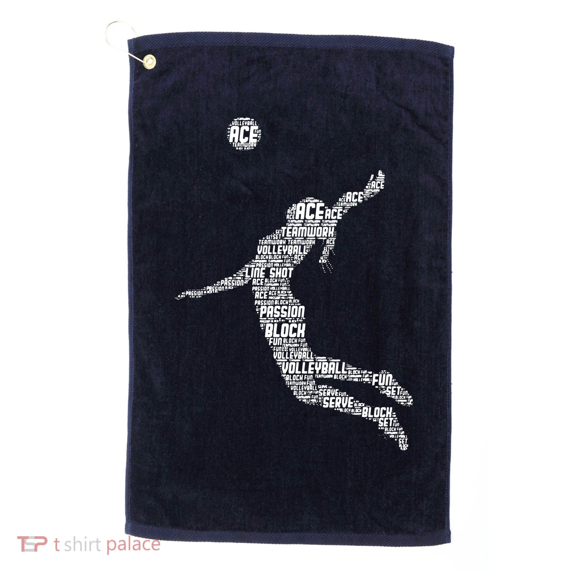 Volleyball Player Golf Towel