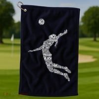 Volleyball Player Golf Towel thumb 1