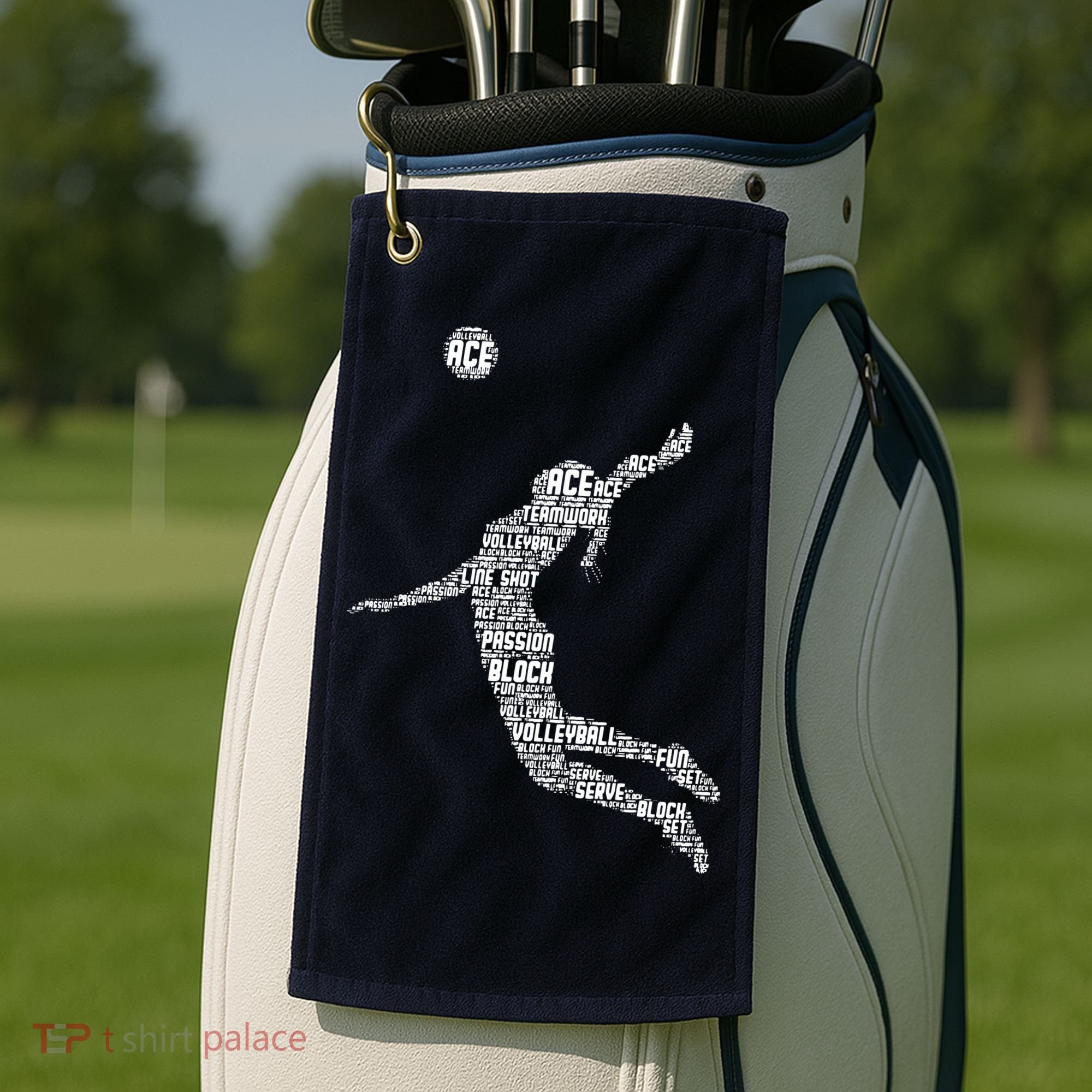 Volleyball Player Golf Towel