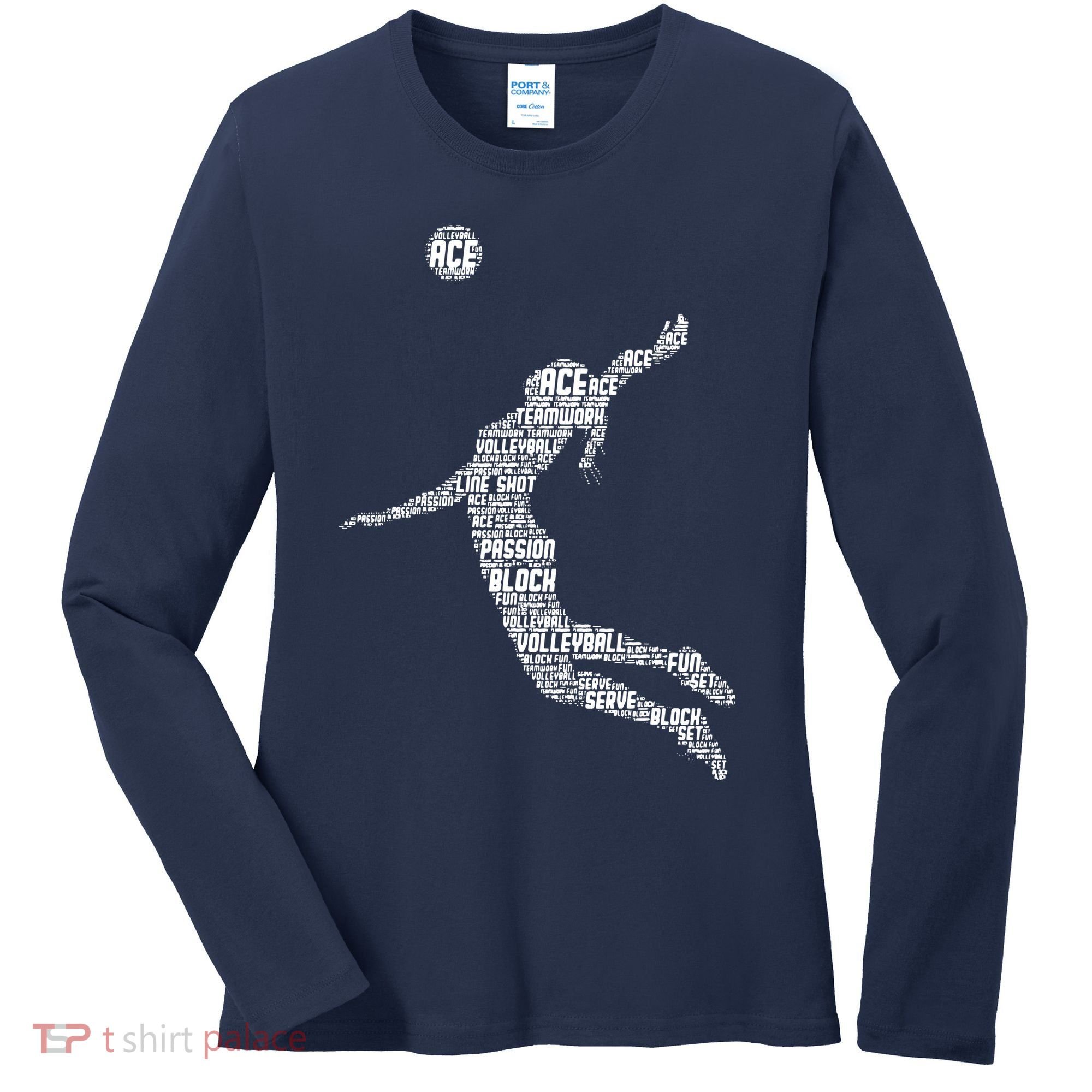 Volleyball Player Women's Long Sleeve Shirt