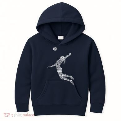 Volleyball Player Kids Hoodie