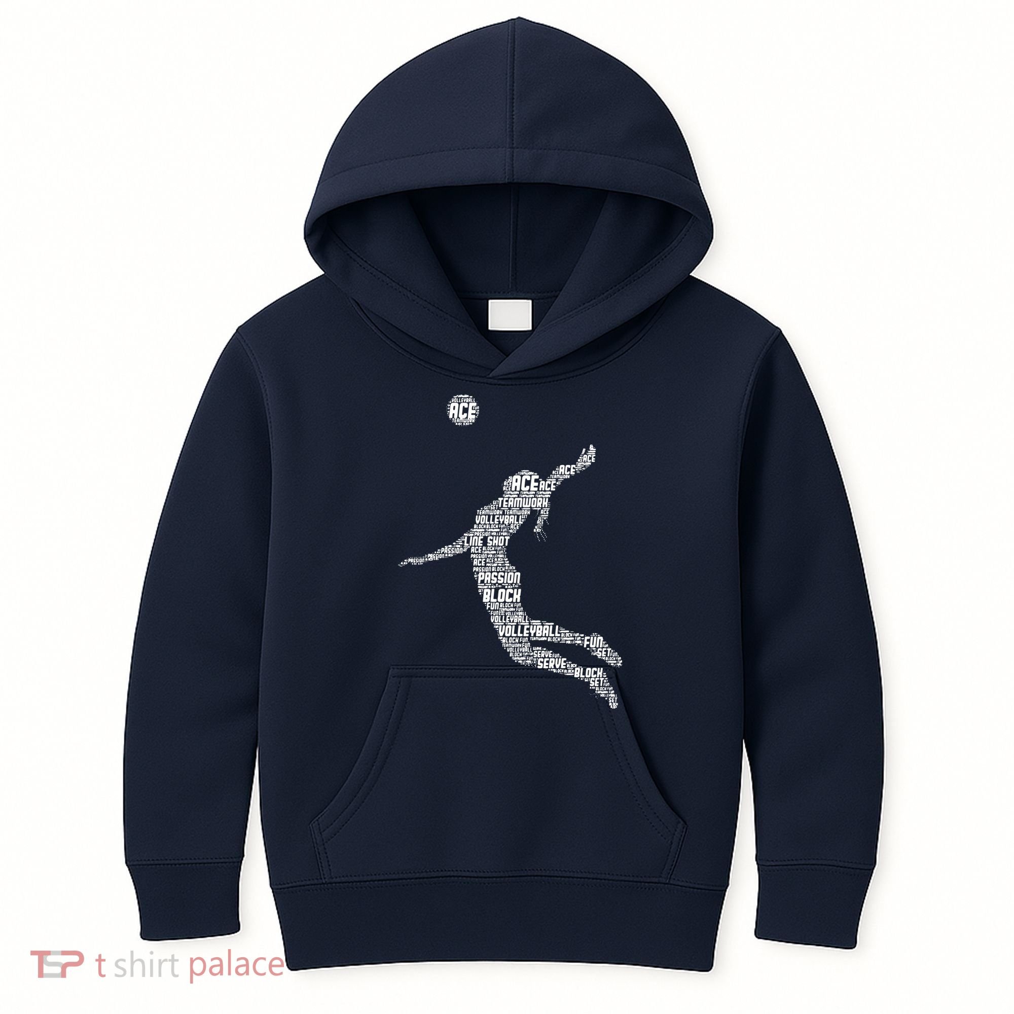 Volleyball Player Kids Hoodie