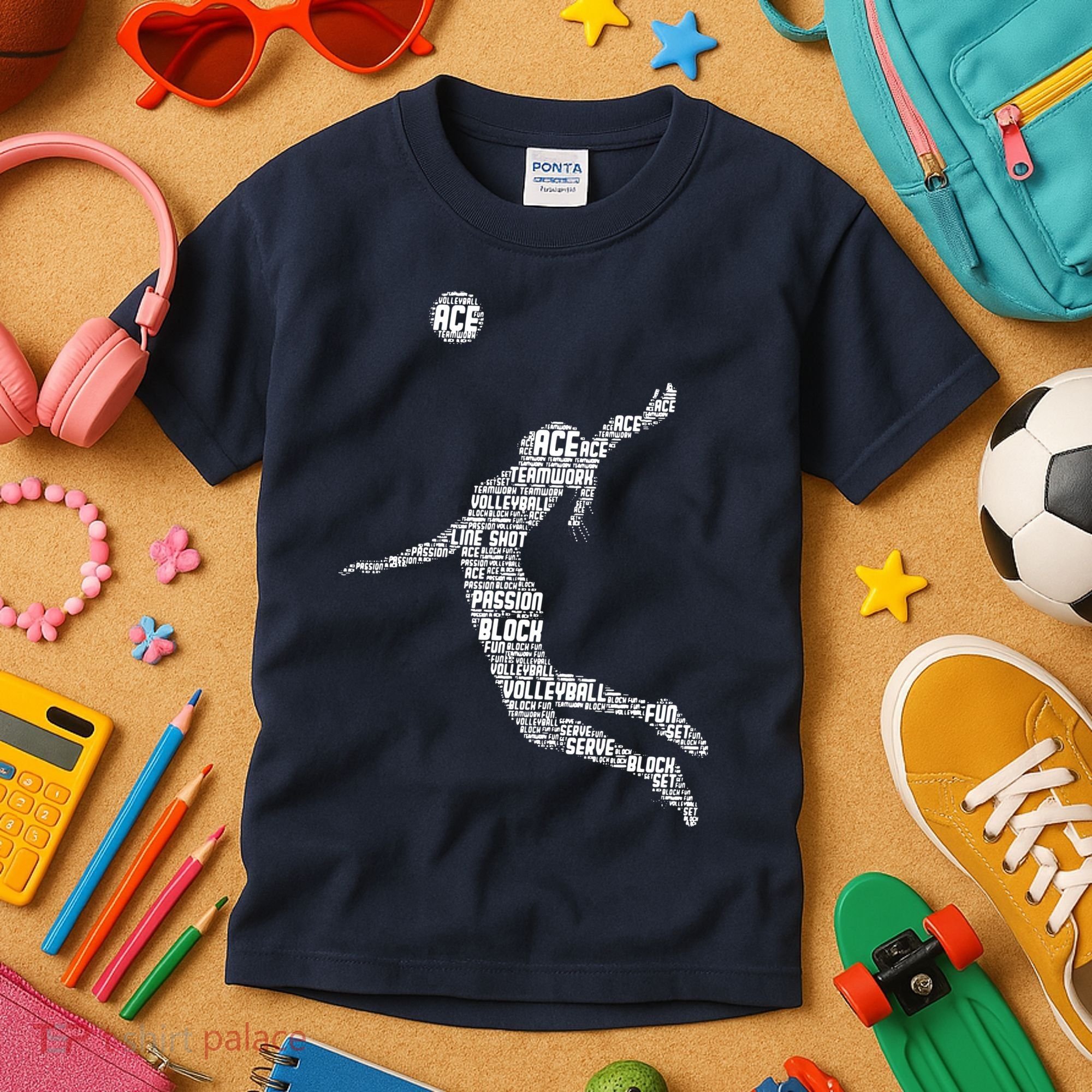 Volleyball Player Kids T-Shirt