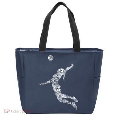 Volleyball Player Tote Bag