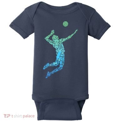 Volleyball Player Baby Bodysuit