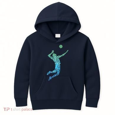 Volleyball Player Kids Hoodie