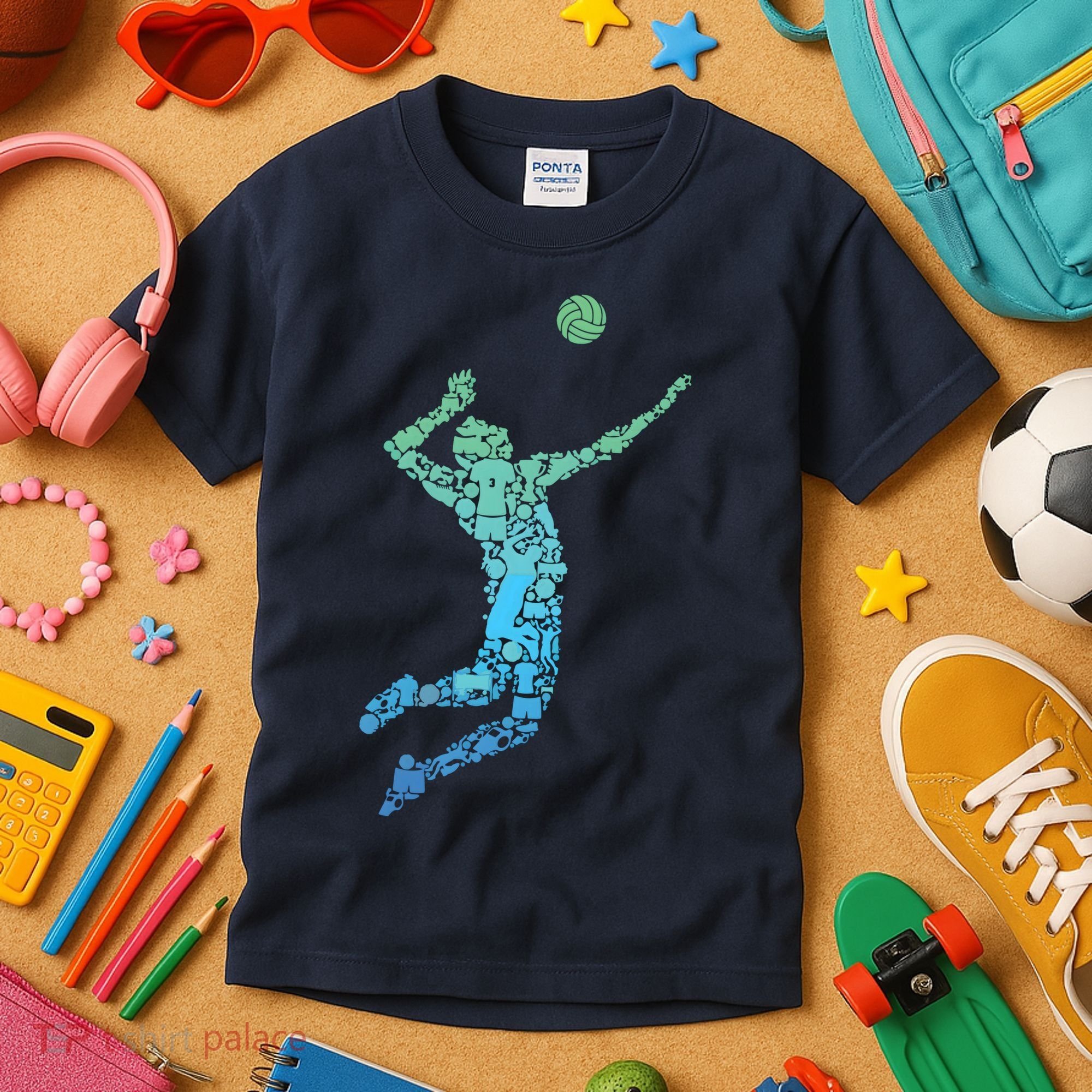 Volleyball Player Kids T-Shirt
