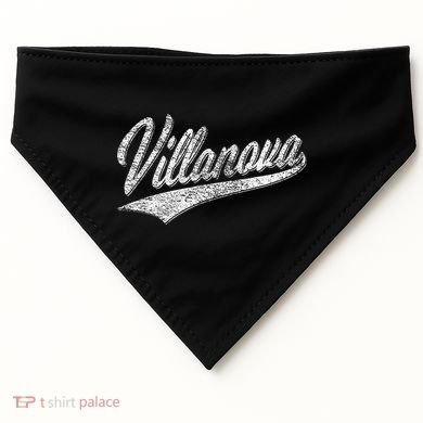 Villanova Pennsylvania Varsity Script Jersey Style USA-Made Doggie Bandana