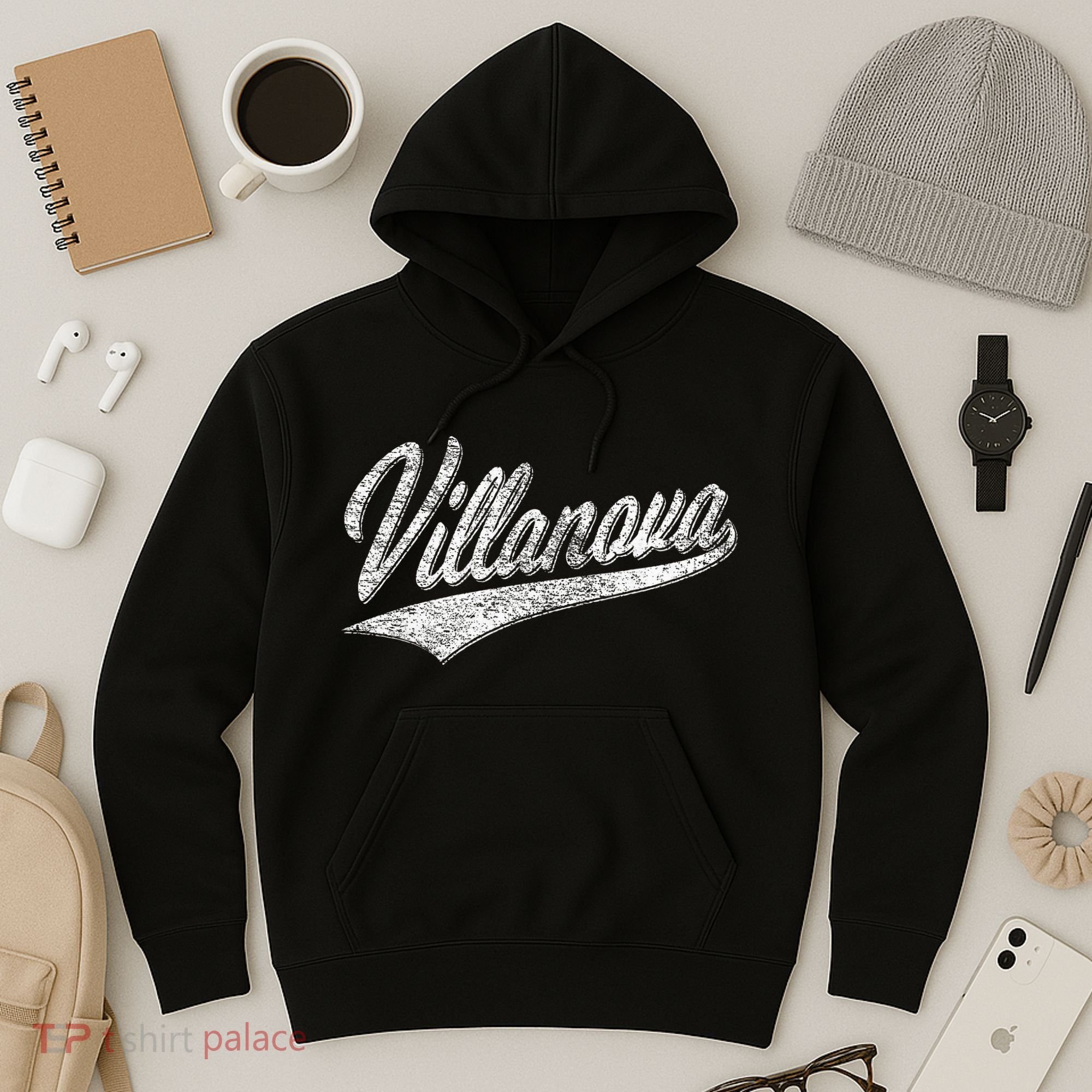 Villanova Pennsylvania Varsity Script Jersey Style Hoodie