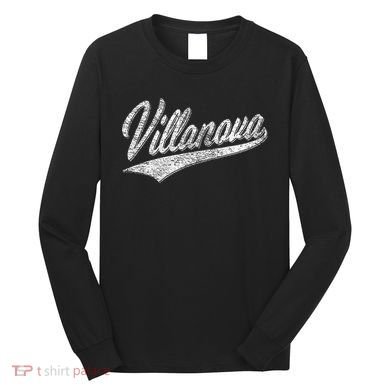 Villanova Pennsylvania Varsity Script Jersey Style Long Sleeve Shirt