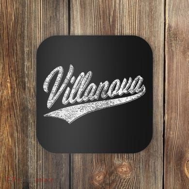 Villanova Pennsylvania Varsity Script Jersey Style Coaster
