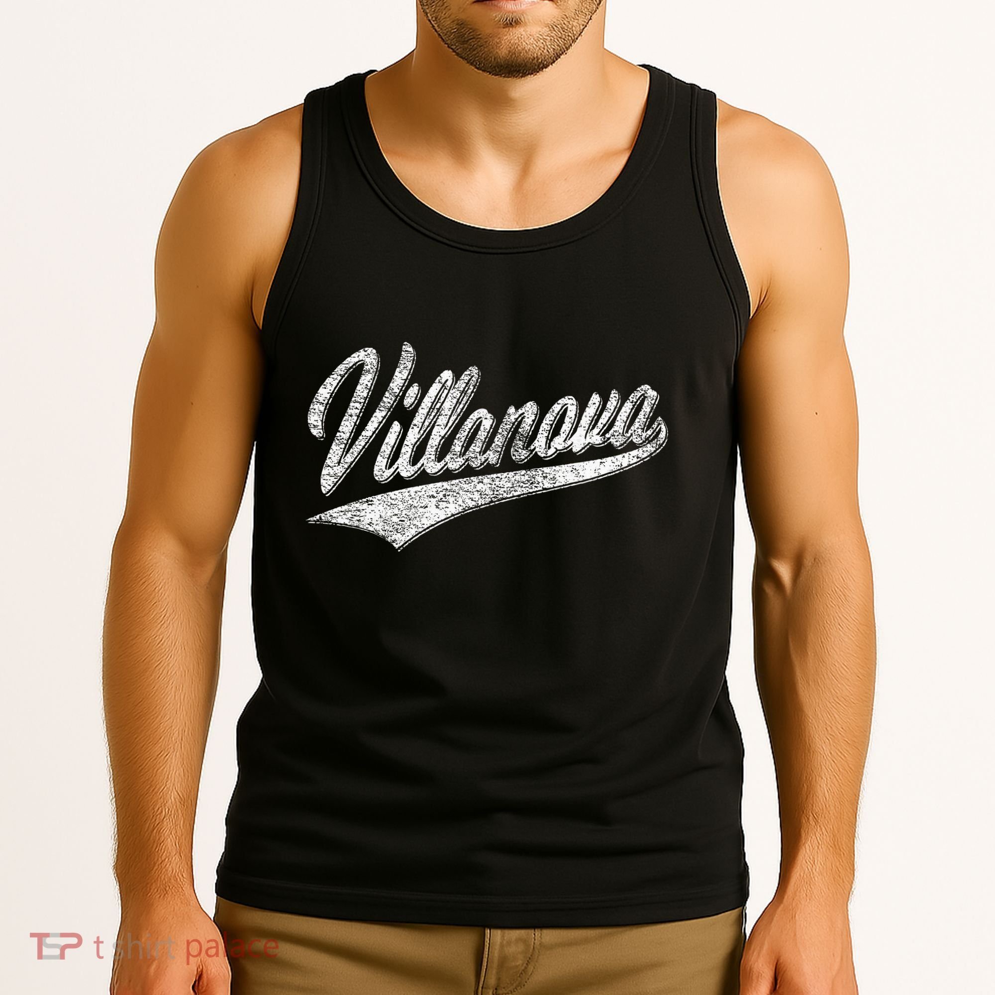 Villanova Pennsylvania Varsity Script Jersey Style Tank Top