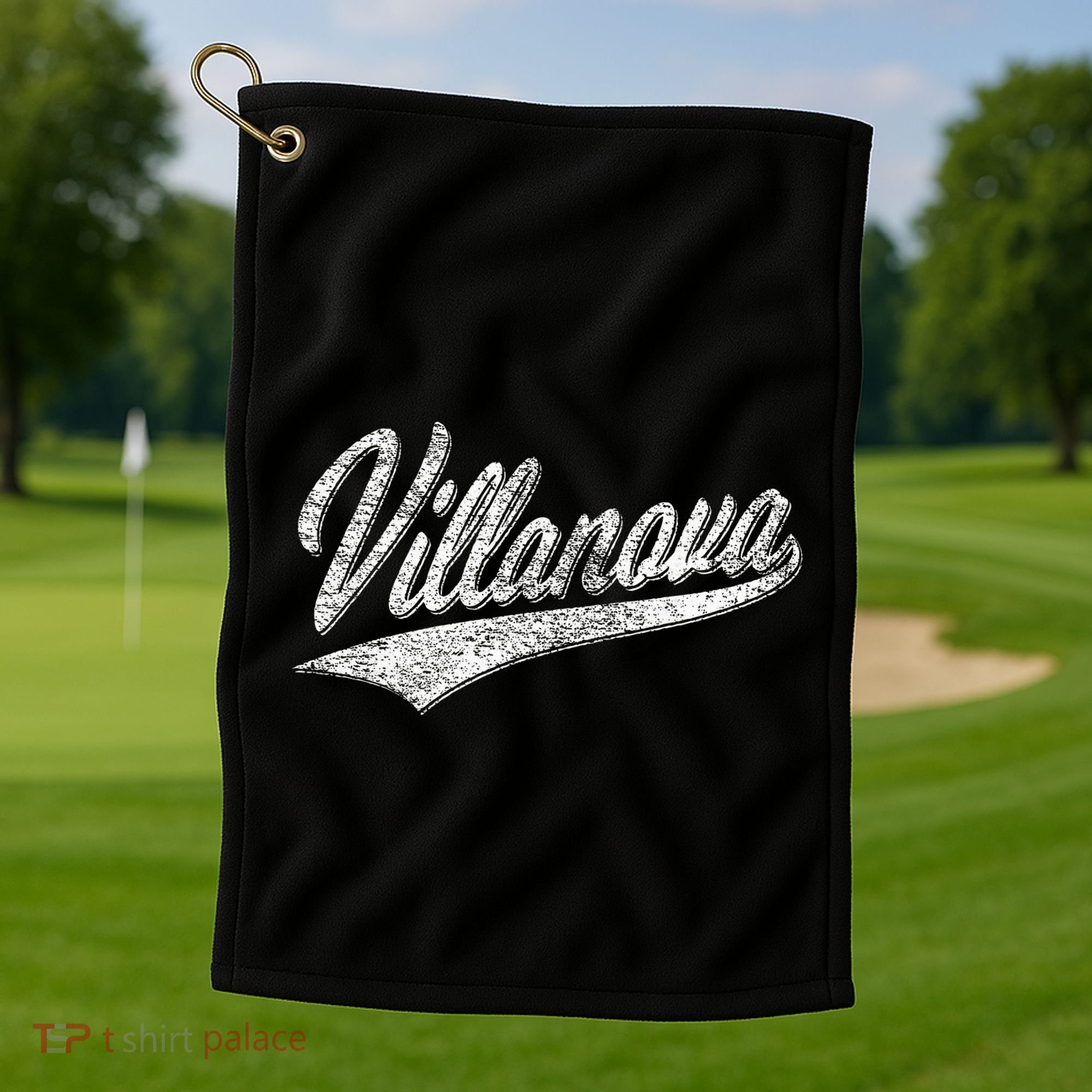 Villanova Pennsylvania Varsity Script Jersey Style Golf Towel