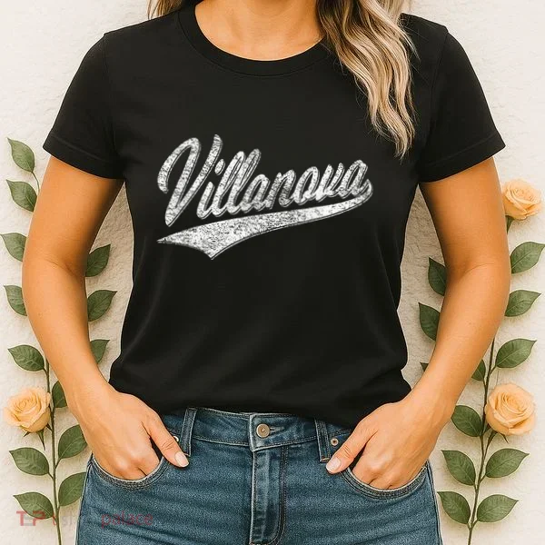 Villanova Pennsylvania Varsity Script Jersey Style Women's T-Shirt