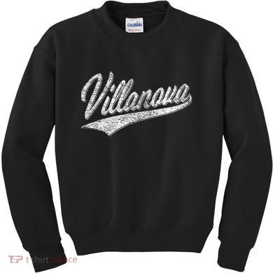 Villanova Pennsylvania Varsity Script Jersey Style Kids Sweatshirt