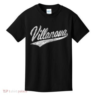 Villanova Pennsylvania Varsity Script Jersey Style Kids T-Shirt