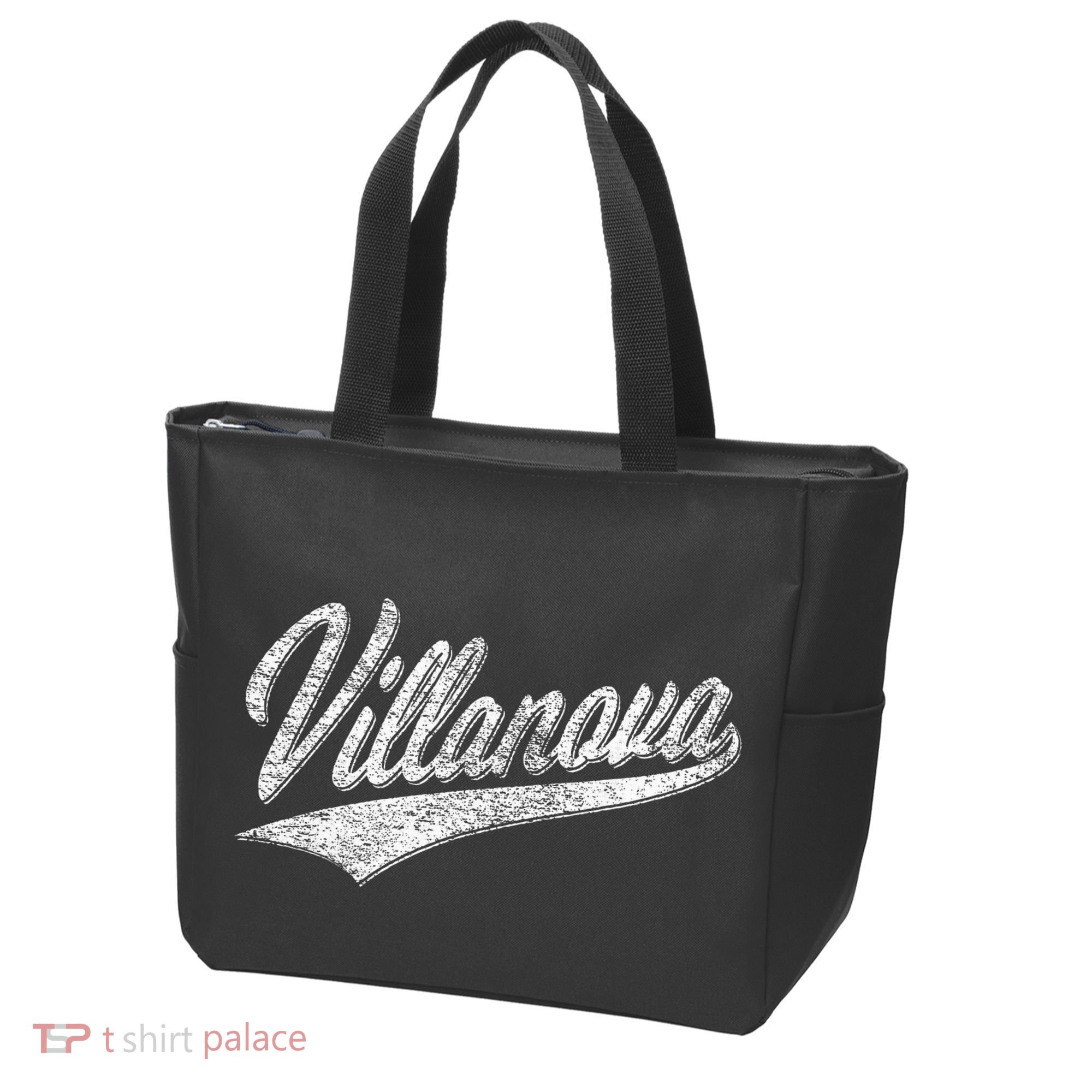 Villanova Pennsylvania Varsity Script Jersey Style Tote Bag