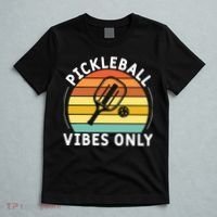 Vintage Pickleball Vibes Only Gift Pickleball Paddles T-Shirt thumb 5