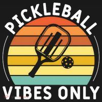Vintage Pickleball Vibes Only Gift Pickleball Paddles T-Shirt thumb 7
