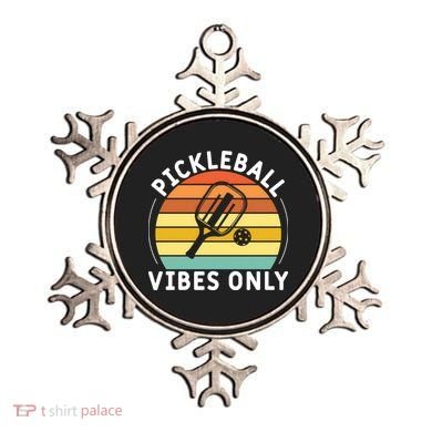 Vintage Pickleball Vibes Only Gift Pickleball Paddles Ornament