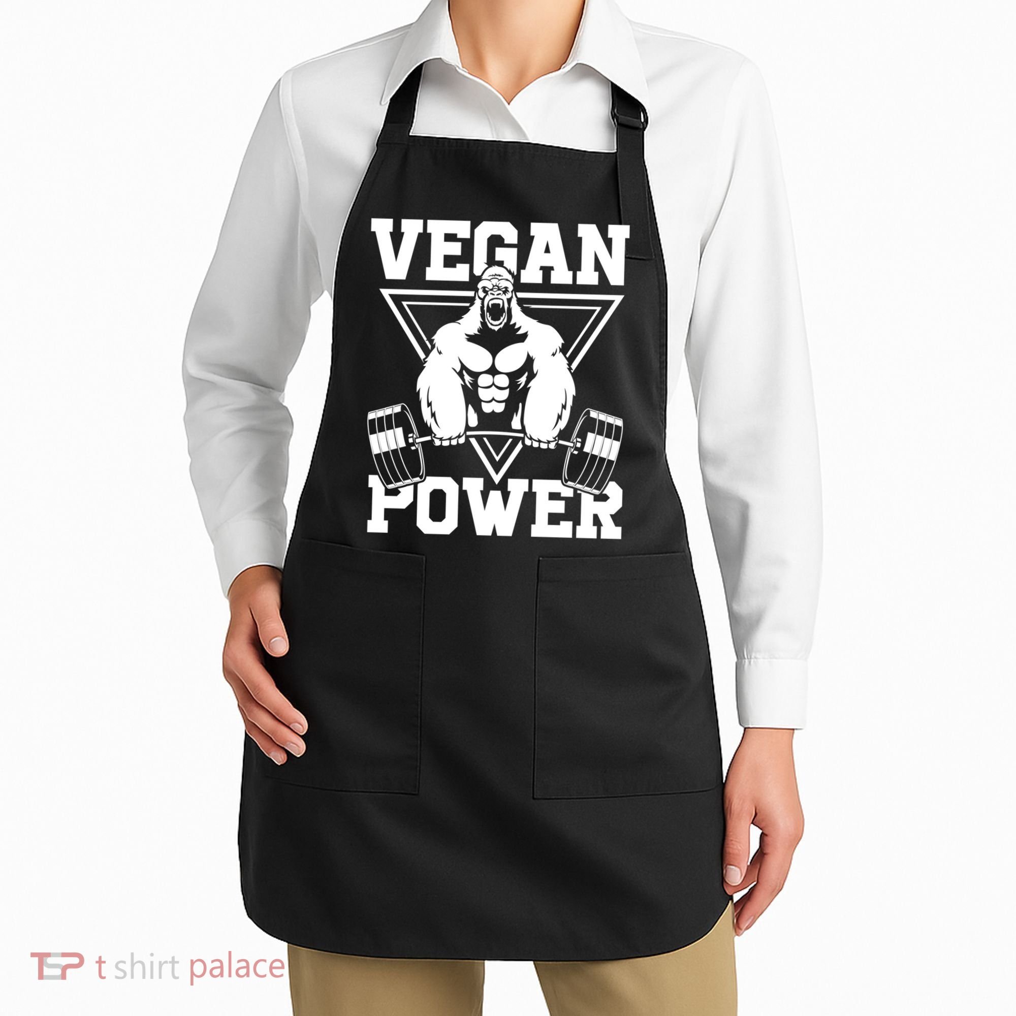 Vegan Power Workout Muscle Gorilla Bodybuilding Apron