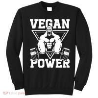 Vegan Power Workout Muscle Gorilla Bodybuilding Sweatshirt thumb 0