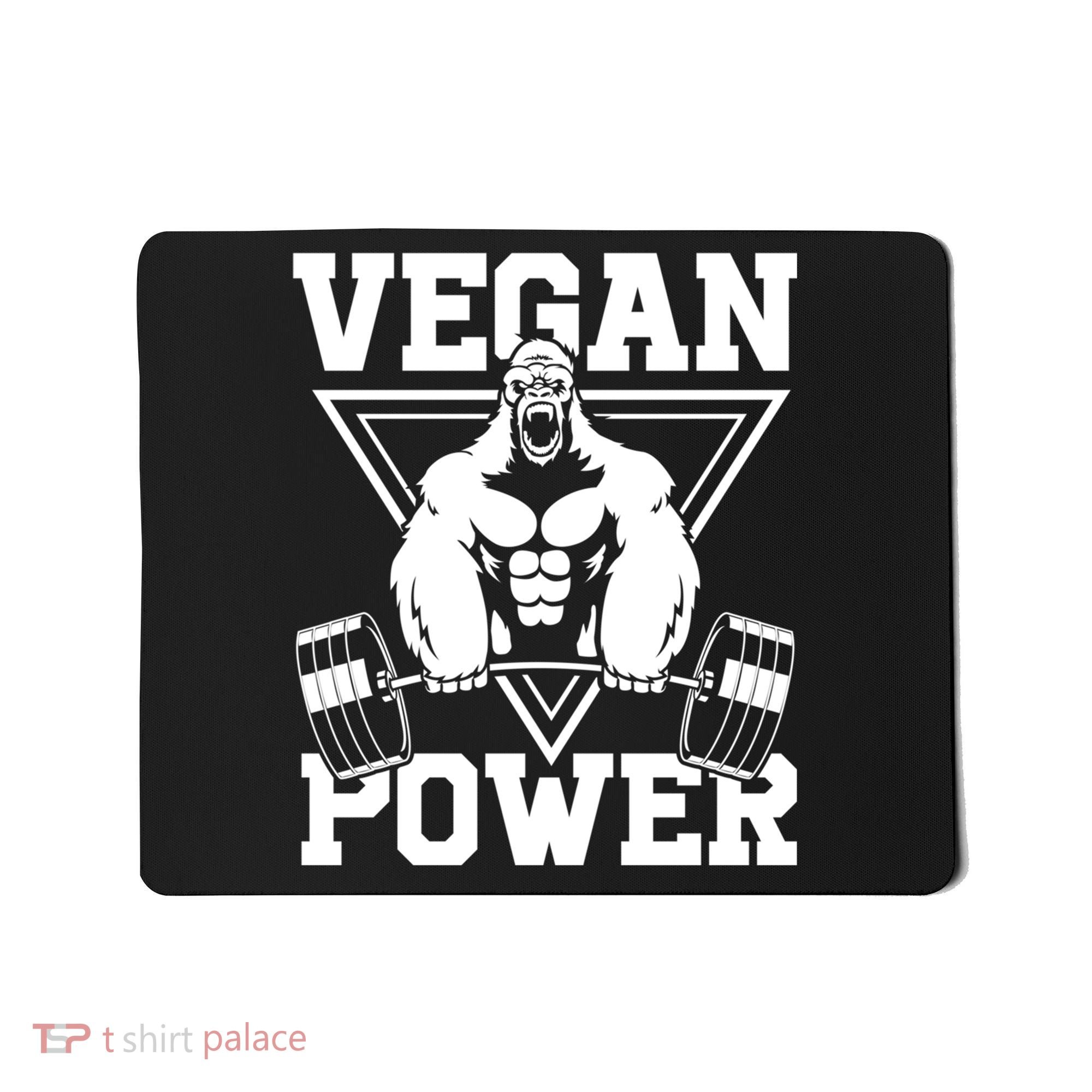 Vegan Power Workout Muscle Gorilla Bodybuilding Mousepad