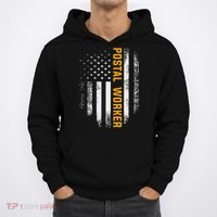 Vintage Postal Worker American Flag Us Postal Service Gift Hoodie thumb 0