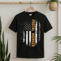 Vintage Postal Worker American Flag Us Postal Service Gift T-Shirt thumb 2