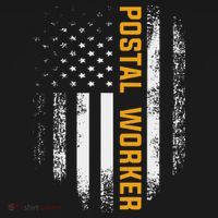 Vintage Postal Worker American Flag Us Postal Service Gift T-Shirt thumb 7