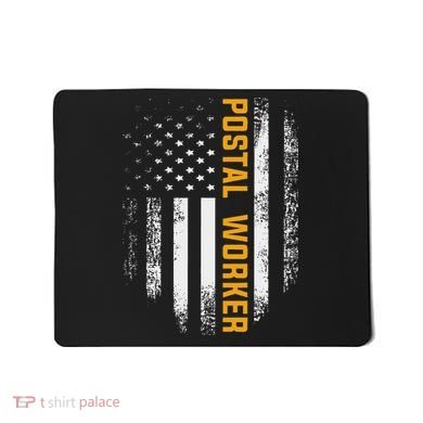 Vintage Postal Worker American Flag Us Postal Service Gift Mousepad