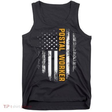 Vintage Postal Worker American Flag Us Postal Service Gift Tank Top