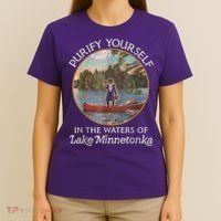 Vintage Purify Yourself In The Waters Of Lake Minnetonka T-Shirt thumb 4