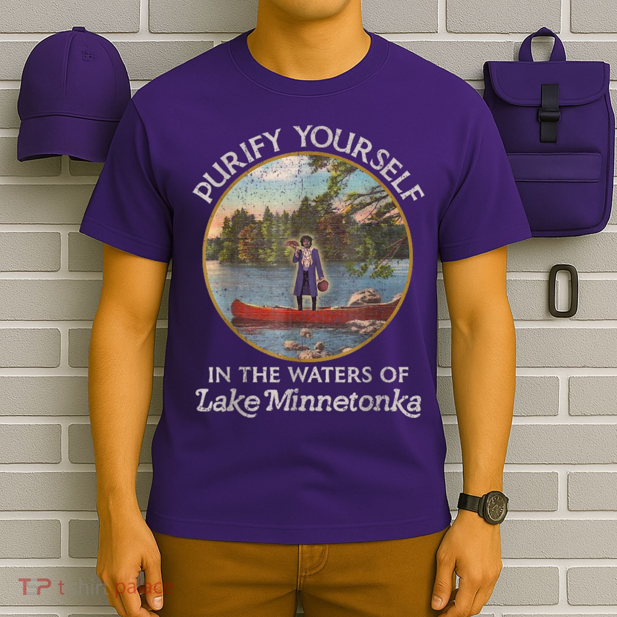 Vintage Purify Yourself In The Waters Of Lake Minnetonka T-Shirt
