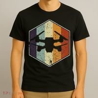Vintage Quadcopter Fpv Rpv Drone Racer Pilot T-Shirt thumb 3