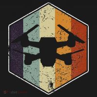 Vintage Quadcopter Fpv Rpv Drone Racer Pilot T-Shirt thumb 7