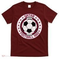 Vintage Qatar Football 1960 Soccer Emblem T-Shirt thumb 0
