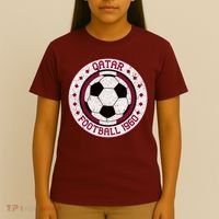 Vintage Qatar Football 1960 Soccer Emblem T-Shirt thumb 4