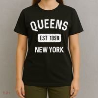 Vintage Queens Ny Nyc Gifts Souvenir Queens Est 1898 T-Shirt thumb 4