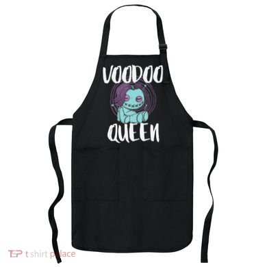 Voodoo Queen Pastel Goth Creepy Cute Voodoo Doll Apron