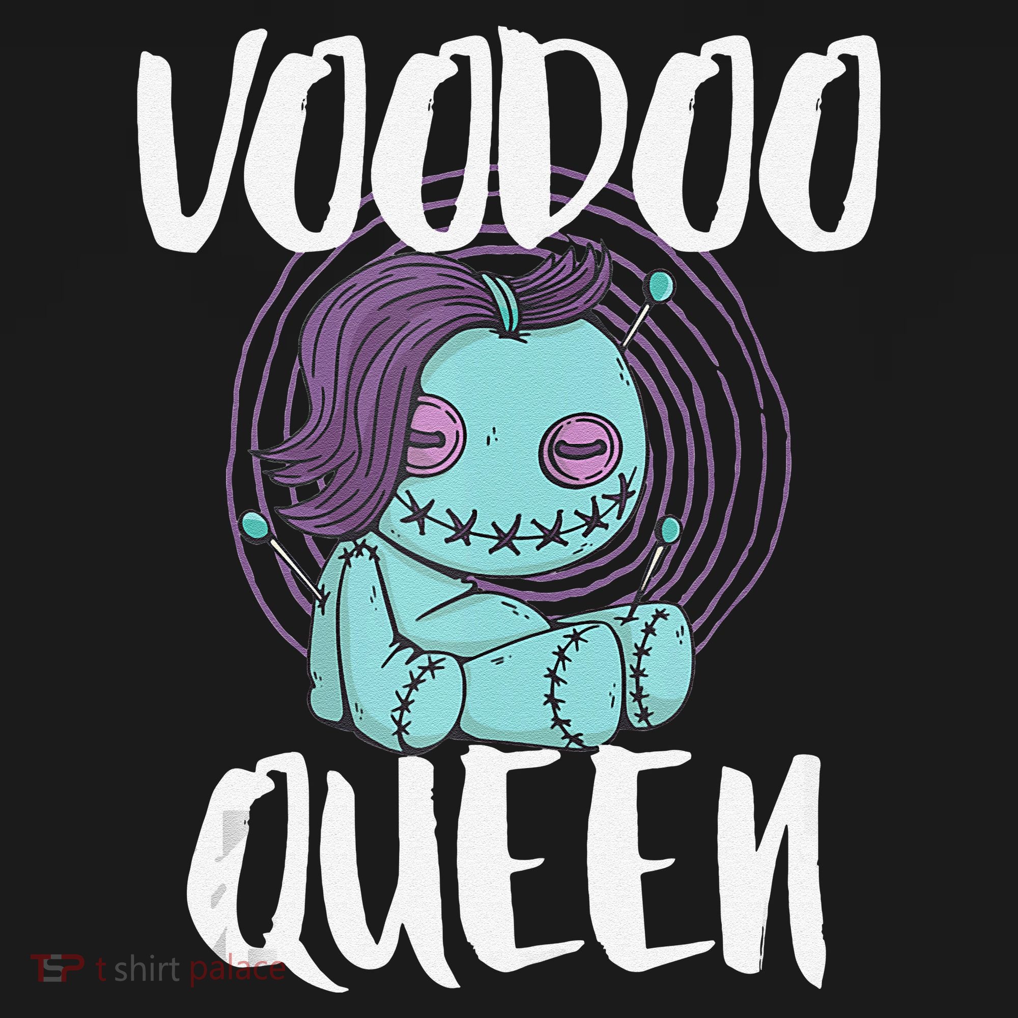 Voodoo Queen Pastel Goth Creepy Cute Voodoo Doll Apron