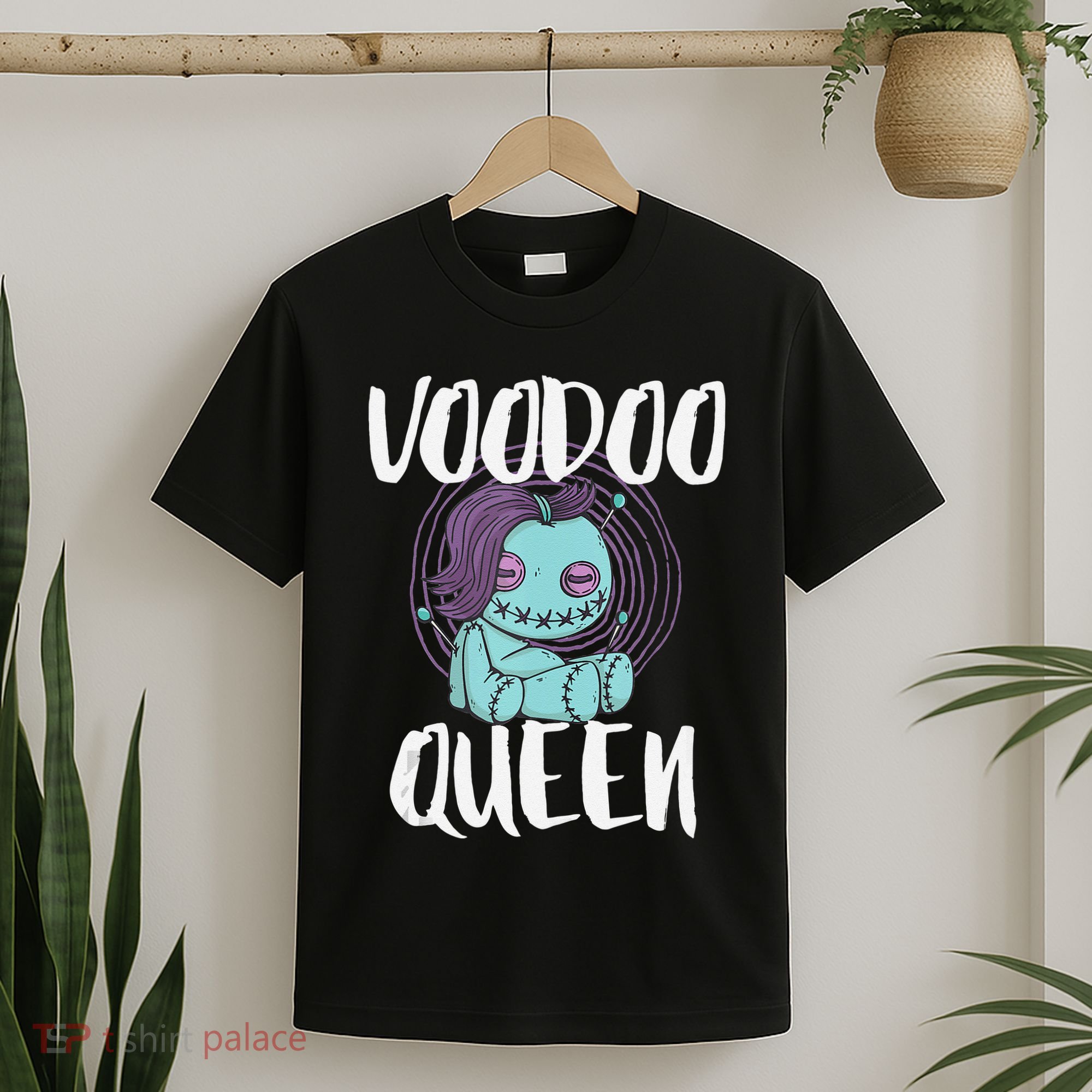 Voodoo Queen Pastel Goth Creepy Cute Voodoo Doll T-Shirt