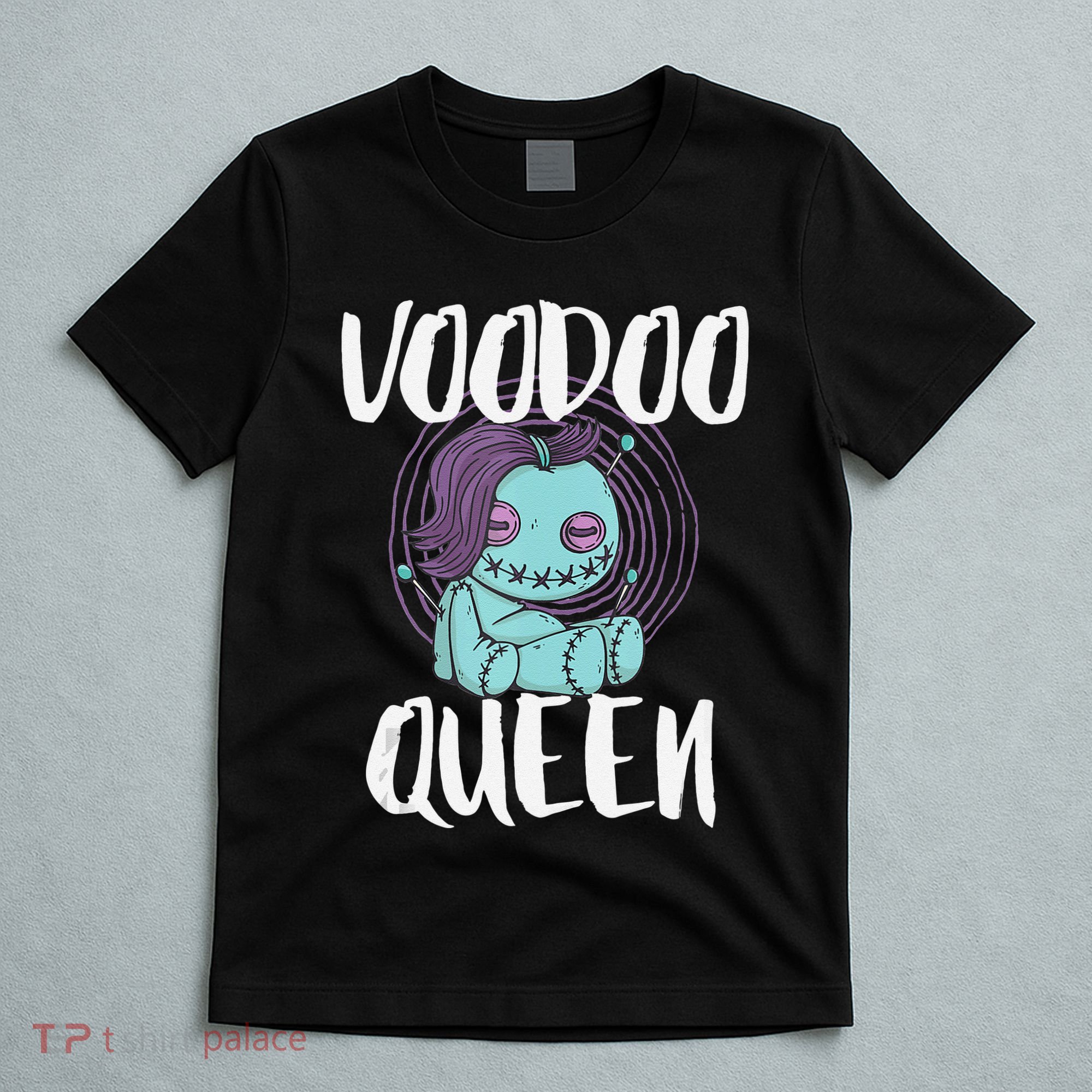 Voodoo Queen Pastel Goth Creepy Cute Voodoo Doll T-Shirt