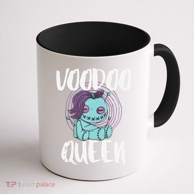 Voodoo Queen Pastel Goth Creepy Cute Voodoo Doll Coffee Mug back