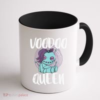 Voodoo Queen Pastel Goth Creepy Cute Voodoo Doll Coffee Mug thumb 1