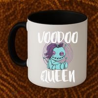 Voodoo Queen Pastel Goth Creepy Cute Voodoo Doll Coffee Mug thumb 2