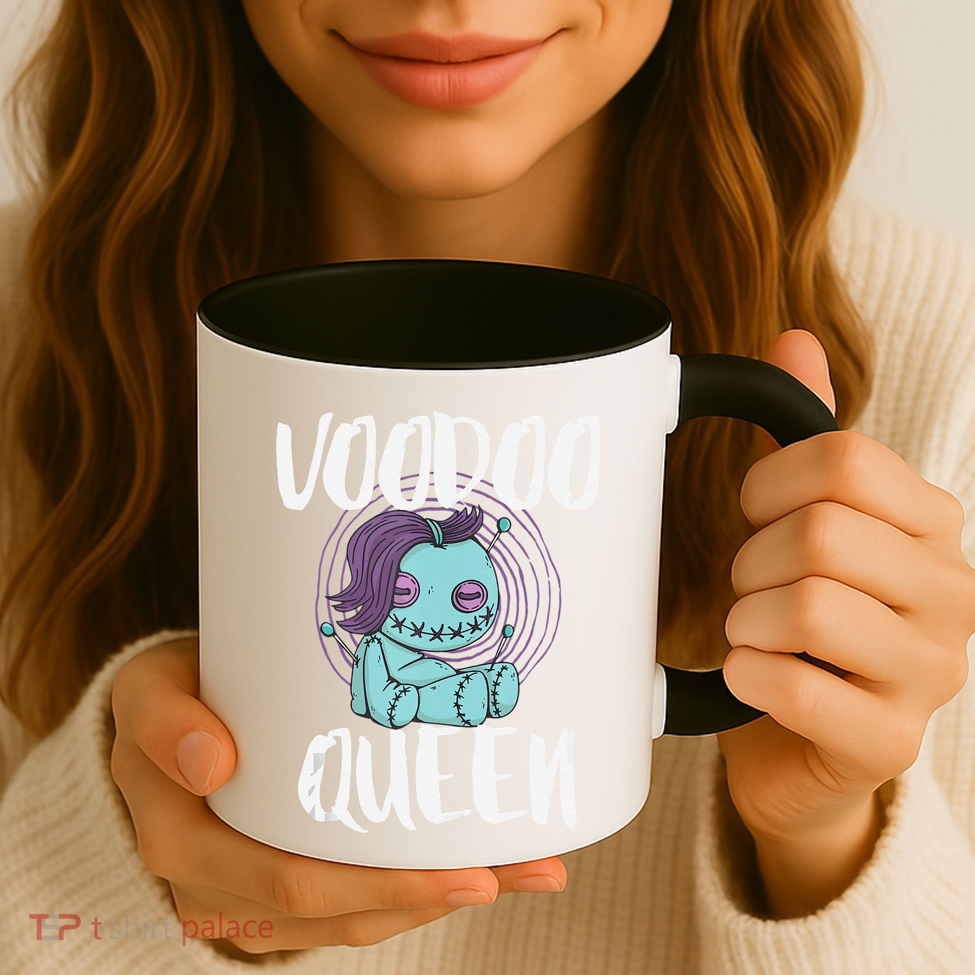 Voodoo Queen Pastel Goth Creepy Cute Voodoo Doll Coffee Mug