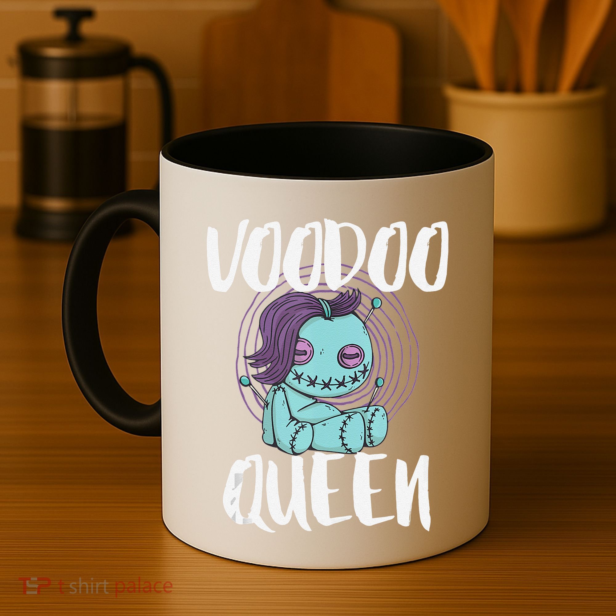 Voodoo Queen Pastel Goth Creepy Cute Voodoo Doll Coffee Mug